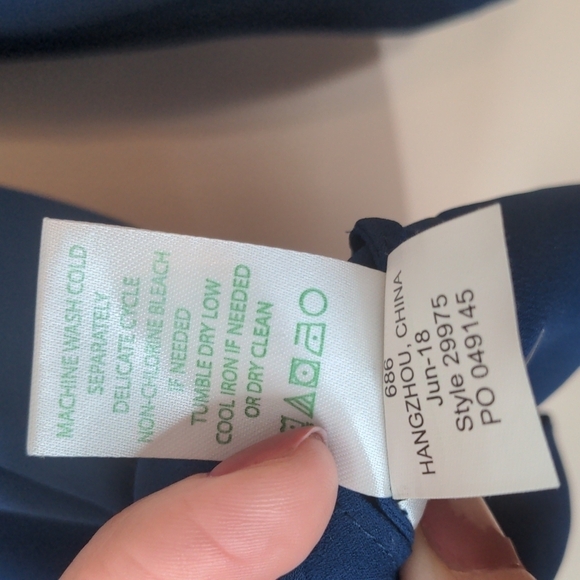 LILLY Pulitzer Charleigh Blue Top Small - Picture 8 of 11